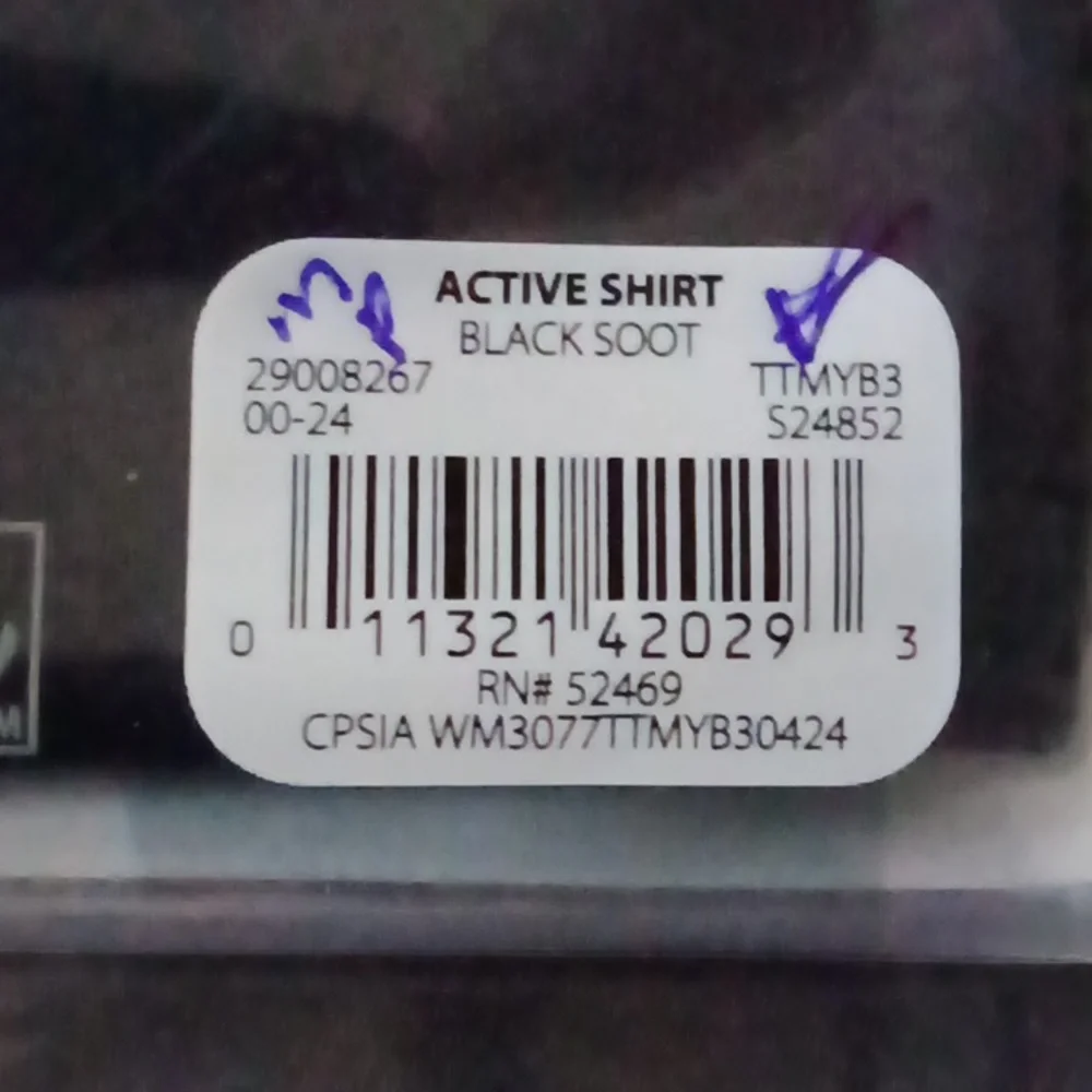 Time And Tru Black Maternity V-Neck Soft Comfortable Side Shirring T-Shirt - Picture 6 of 7